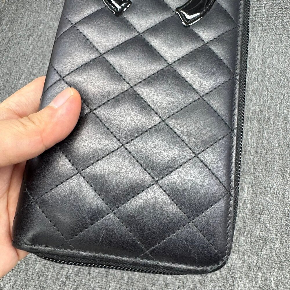 Chanel Cambon Black Leather Wallet 399-073125 - Picture 5 of 13
